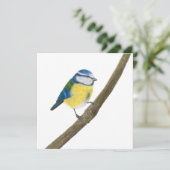 Mooie Blue tit Kaart (Staand voorkant)