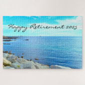 Mooie Blue Zee Foto Azure Sky Retirement Legpuzzel (Horizontaal)