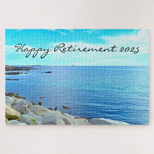 Mooie Blue Zee Foto Azure Sky Retirement Legpuzzel (Horizontaal)