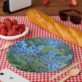 Mooie Bluebell Garden Floral Papieren Bordje