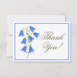 Mooie Bluebells Huwelijk Bedankkaart