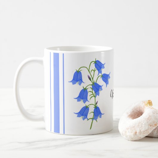 Mooie Bluebells Klassieke Mok Met Tekst (Met donut)