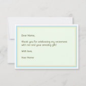 Mooie Bluebells pensioen dank u kaart (Achterkant)