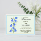 Mooie Bluebells Pensioen Uitnodigingskaart Kaart (Staand voorkant)