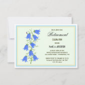 Mooie Bluebells Retirement Invitation Kaart (Voorkant)