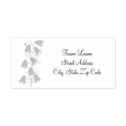 Mooie Bluebells Rubber Stempel (Afrduk)