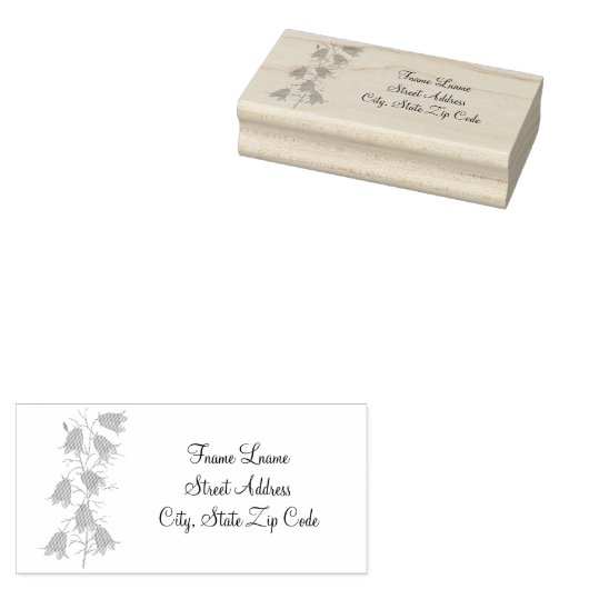 Mooie Bluebells Rubber Stempel (Gestempeld)