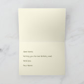 Mooie Bluebells Verjaardag Wenskaart Kaart (Binnen)