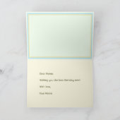 Mooie Bluebells Verjaardagskaart met Vouw Kaart (Binnen)