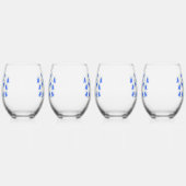 Mooie Bluebells Wijnglas Zonder Voet (Links)