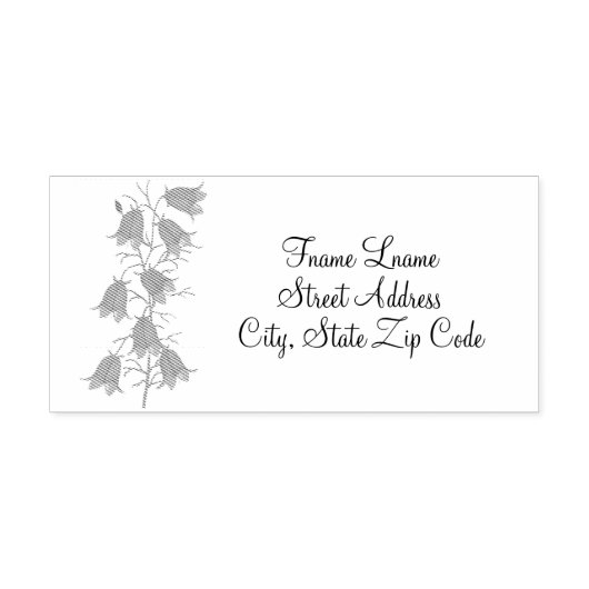 Mooie Bluebells Zelfinkt Stempel (Design)