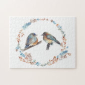 Mooie Bluebird Couple Art Legpuzzel (Horizontaal)
