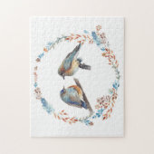 Mooie Bluebird Couple Art Legpuzzel (Verticaal)