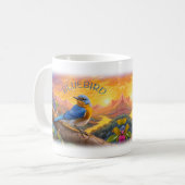 Mooie Bluebird Koffiemok (Voorkant links)