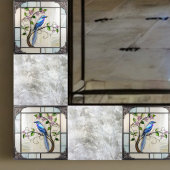 Mooie Bluebird op Flowering Vine Tegeltje