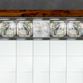 Mooie Bluebird op Flowering Vine Tegeltje