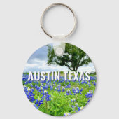 Mooie Bluebonnets Austin Texas Fotografie Sleutelhanger (Achterkant)
