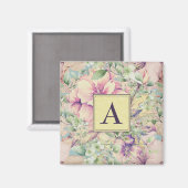 mooie blush bloemen magneet (Voorkant / Achterkant)