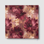 Mooie Blush Bourgondië Gouden Boho bruiloft Gastenboek (Achterkant)