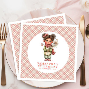 Mooie Blush Fairy Roze 6de Verjaardagsfeest Servet