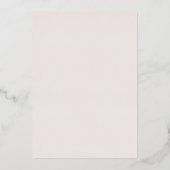 Mooie Blush Krans Roze Goud Huwelijksbelofte Verle Folie Uitnodiging (Achterkant)