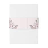 Mooie Blush Pink Roses bruiloft Uitnodigingen Wikkel (Achterkant Voorbeeld)