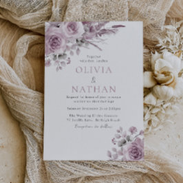 Mooie Blush Roos Boho Floral Wedding Kaart