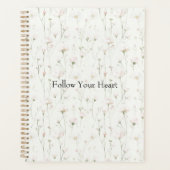 Mooie Blush Roze Bloem Planner (Voorkant)