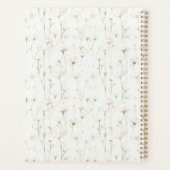 Mooie Blush Roze Bloem Planner (Achterkant)
