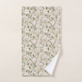 Mooie Blush Roze Bloemen Bad Handdoek (Handdoek)