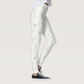 Mooie Blush Roze Bloemen Leggings (Rechts)