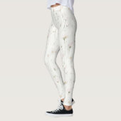 Mooie Blush Roze Bloemen Leggings (Links)