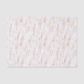 Mooie Blush Roze Bloemige Verjaardag Tissuepapier (Voorkant)