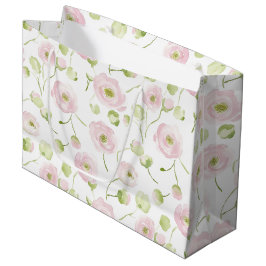 Mooie Blush Roze Mint Bloemen Bruiloft Groot Cadeauzakje
