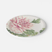 Mooie Blush Roze Pioen Romantische Bloemen Papieren Bordje (Gekanteld)