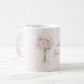 Mooie Blush Roze Rozen   Koffiemok (Voorkant links)