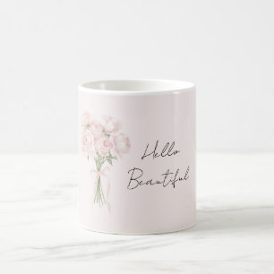 Mooie Blush Roze Rozen Koffiemok