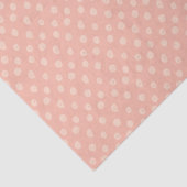 Mooie Blush Roze Stippen Tissuepapier (Detail)