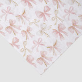 Mooie Blush Roze Strik Verjaardag Tissuepapier (Detail)