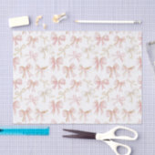 Mooie Blush Roze Strik Verjaardag Tissuepapier (Craft)