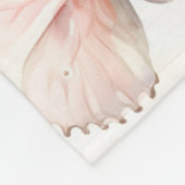 Mooie Blush Roze Vlinders Fleece Deken (Hoek)
