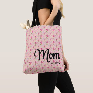 Mooie Blush Roze Wilde Bloem Moeder Gevestigd Tote Bag