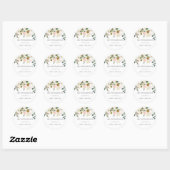 Mooie Blush & White Floral Quinceanera Sticker (Vel)