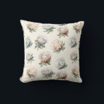 Mooie blush witte koning protea bloem patroon kussen<br><div class="desc">Mooie blush witte koning protea bloem patroon</div>