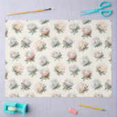 Mooie blush witte koning protea bloem patroon w tissuepapier (Craft)