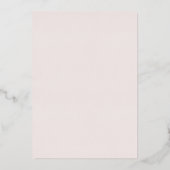 Mooie Blush & Witte Trouwring Roze Goud Folie Uitnodiging (Achterkant)