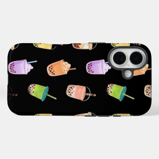 Mooie Boba Milk Tea Hoesje (Achterkant (horizontaal))