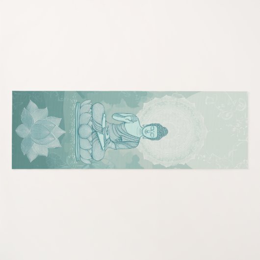 Mooie Boeddha Yoga Mat voor sereniteit en rust (Voorkant (horizontaal))