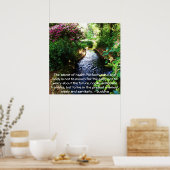 Mooie boeddhistische citaat over gezondheid en wel poster (Keuken)