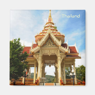 Mooie boeddhistische tempel in Thailand Magneet